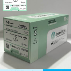 Sutura de nylon 5-0 con aguja de 13mm marca DemeTECH